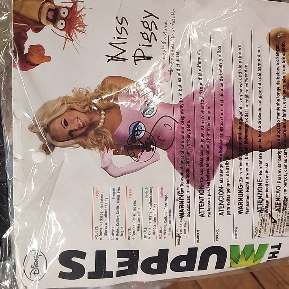 Women's Muppets Ms. Piggy costume xs
